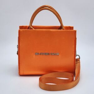 Brandon Blackwood End Systemic Racism (ESR) Satin Mini Crossbody Bag Orange RARE